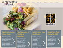 Tablet Screenshot of amoveablefeastcatering.com